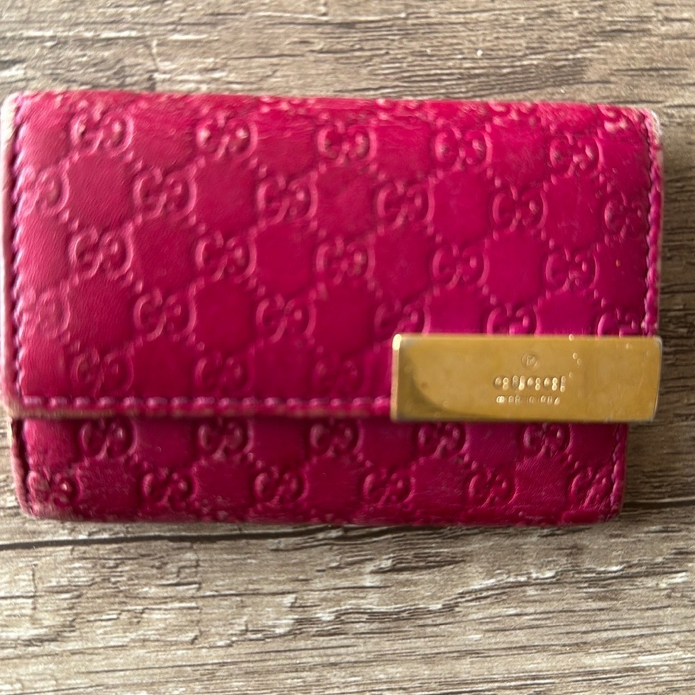 Pre-Loved Gucci key and card case